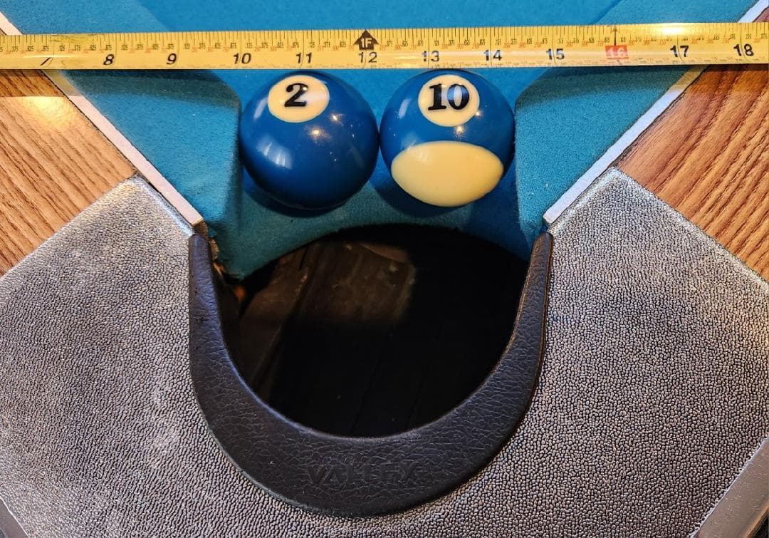 Dynamo pocket with TruShim - measuring tape showing tight pocket width